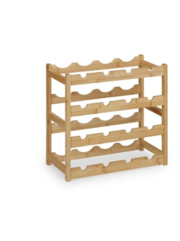 relaxdays Weinregal in Natur - (B)45 x (H)42,5 x (T)23,5 cm