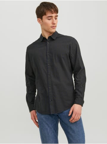 Jack & Jones Hemd Slim Fit JJEGINGHAM in Grün-2