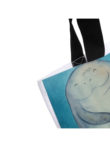 Mr. & Mrs. Panda Tote Bag Seekuh Happy Design mit Spruch in Weiß