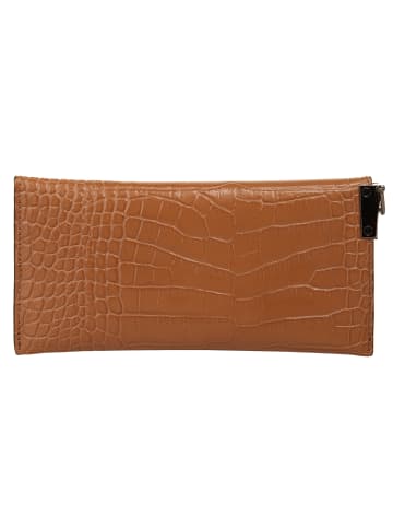 Cluty Abendtasche echt Leder in cognac