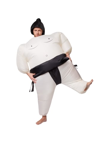 tectake Wrestler/Aufblasanzug, Inkl. Kopfbedeckung, Jungesellenabschied