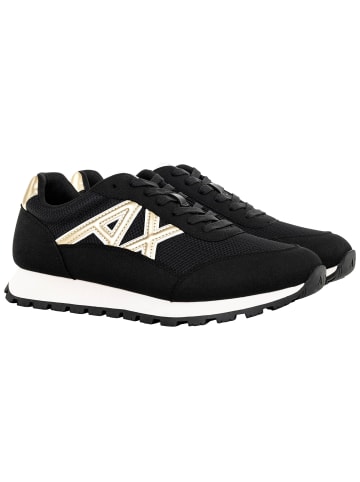 Armani Exchange Sneaker in Schwarz/Gold