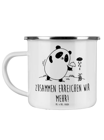 Mr. & Mrs. Panda Kaffeepott Im Team zuMenschmenarbeiten mit Spruch in Weiß