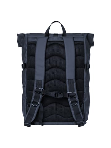 SANDQVIST Stream Rolltop - Rucksack 16" 67 cm (black) in navy