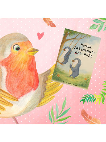 Mr. & Mrs. Panda Klappkarte Pinguin Beste Erfindungante der Welt De... in Weiß