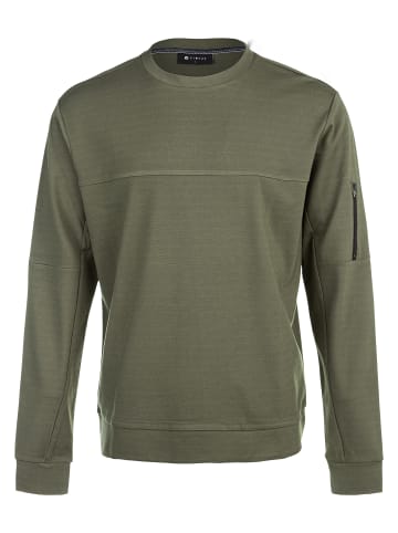 Virtus Sweatshirt Leislon M Crew Neck in 3121 Olive