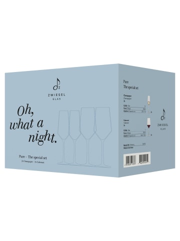 Zwiesel Glas 4-tlg. Date Night Set Pure in Transparent – in transparent