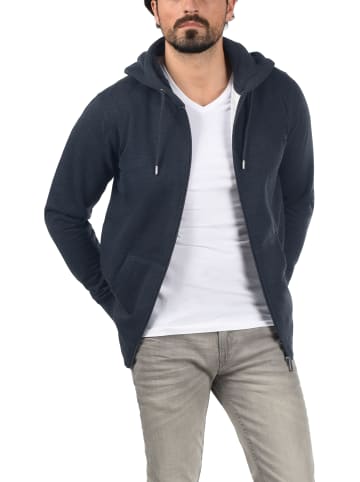 !SOLID Kapuzensweatjacke in blau