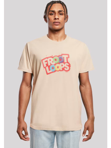 F4NT4STIC T-Shirt Kellogg's Froot Loops Breakfast Cereal Pop Art in sand