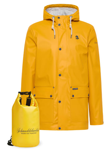 Schmuddelwedda Regenjacke + Tagesrucksack - Set in Senf-271