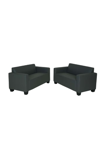 MCW 2er-Set 2er Sofa Moncalieri, Dunkelgrau