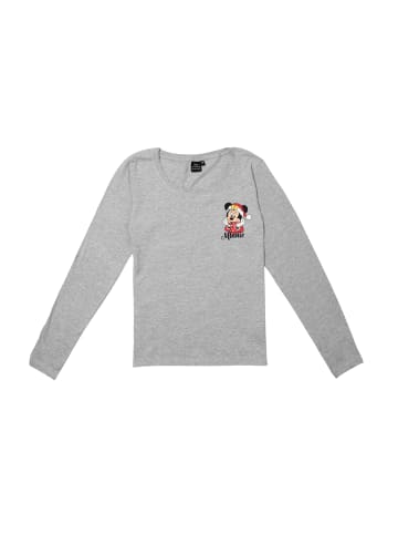 United Labels Disney Minnie Mouse XMAS Schlafanzug Christmas Winter Langarm in grau