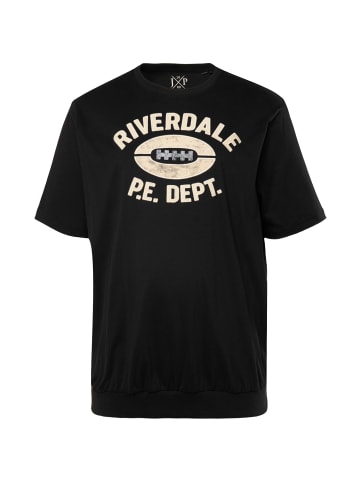 JP1880 Kurzarm T-Shirt in schwarz