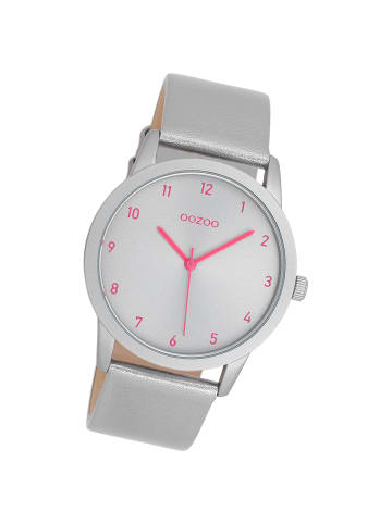 Oozoo Analog-Armbanduhr Oozoo Timepieces silber mittel (ca. 38mm)