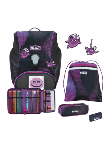 Scout Alpha Schulranzen-Set 5-teilig in Pink Pixel