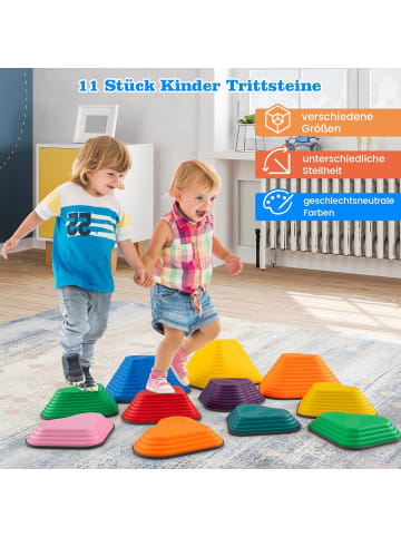 COSTWAY Balanciersteine für Kinder 11 tlg. in Bunt
