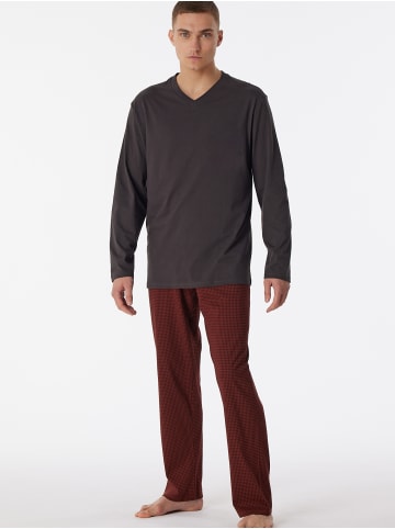 Schiesser Pyjama Comfort Essentials in Anthrazit