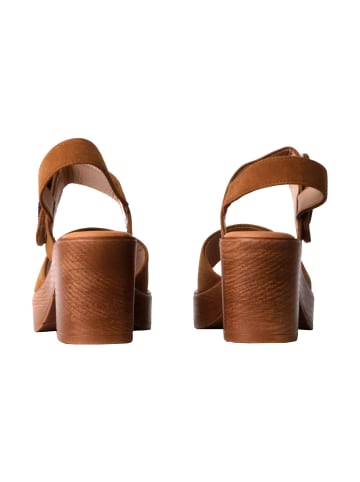 Divine Factory Sandalen mit Absatz Braun