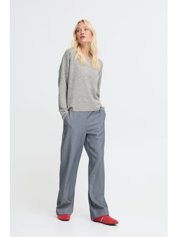 b. young Strickpullover BYMONNA Baggy fit in Mid Grey Melange