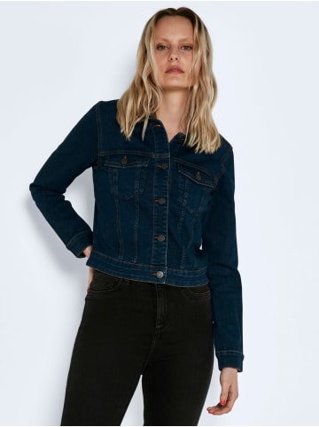 Noisy may Kurze  Basic Denim Jeansjacke NMDEBRA in Dunkelblau