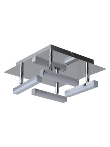 näve LED Deckenleuchte "TURIN" in chrome - (L)25 cm x (B)25 cm x (H)11 cm - EEK G