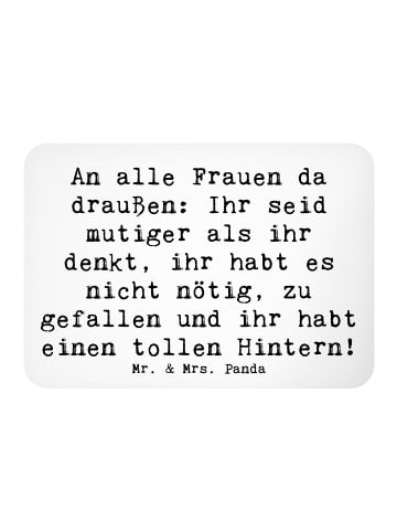 Mr. & Mrs. Panda Magnet Spruch Mut und Hoffnung mit Spruch in Weiß