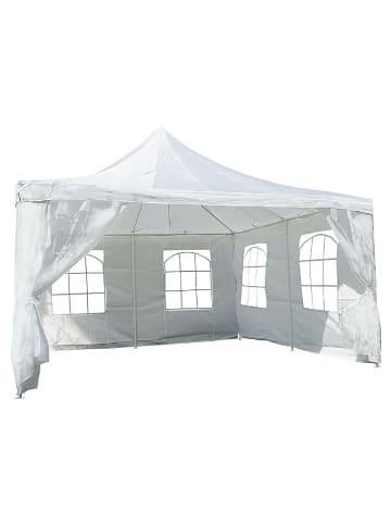VCM  Festzelt, 4x4 Meter PE wasserdicht creme in Weiß