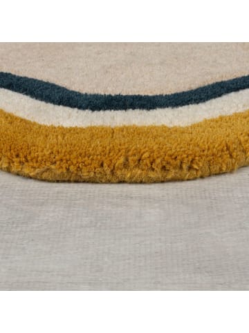 KADIMA DESIGN Rutschfester Designer-Wollteppich mit abstraktem Muster