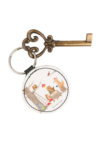 Mr. & Mrs. Panda Anhänger Waldtiere Picknick ohne Spruch in Weiß