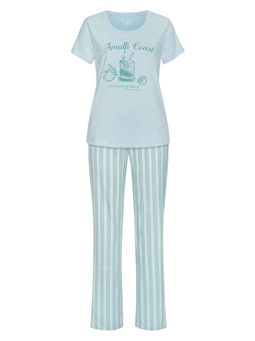 VIVANCE DREAMS Pyjama in blau-weiß-gestreift