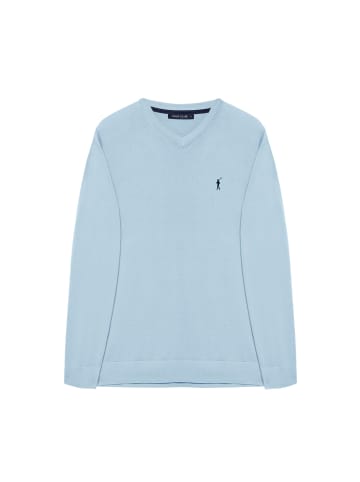 Polo Club Pullover in Sky Blau