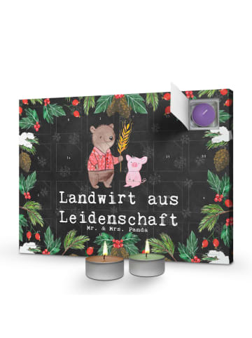 Mr. & Mrs. Panda adventskalender duftkerzen Landwirt Leidenschaf... in Kreidetafel