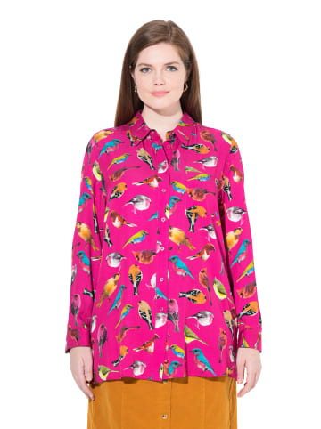 Ulla Popken Hemdbluse in dunkles malve
