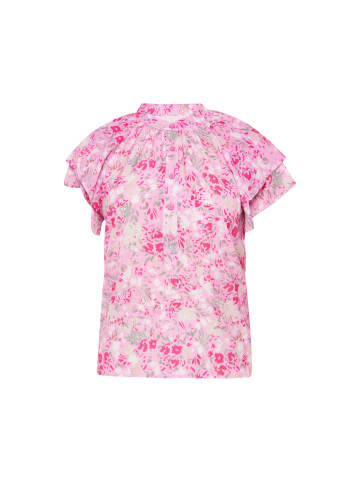 Usha Top in pink multicolor