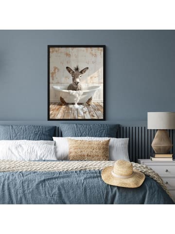 MuchoWow Poster mit Leiste Esel