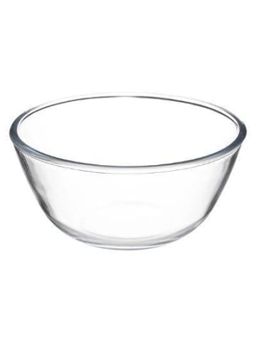 5five Simply Smart Salatschüssel aus Glas mit Bambusdeckel, 2,5 l in Transparent, 23 x 23 x 11,8 cm