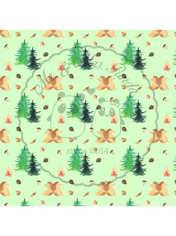 Mr. & Mrs. Panda Tablett Igel händchenhaltend ohne Spruch in Grün