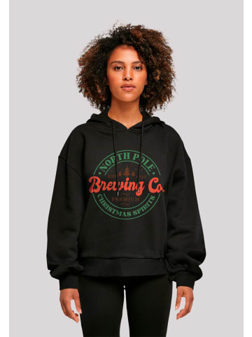 F4NT4STIC Oversized Hoody North Pole Weihnachten Spirits Brewing Company in schwarz