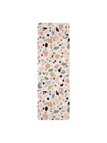 WALLART Garderobe - Terrazzo Muster Napoli in Rosa