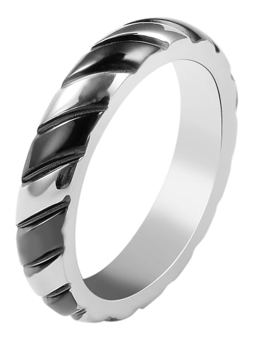Adeliás Damen Ring aus Edelstahl in silber