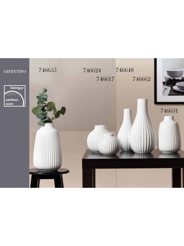 Ritzenhoff & Breker 2er Set Vasen-Set Sanremo 20 cm & 24 cm in weiß