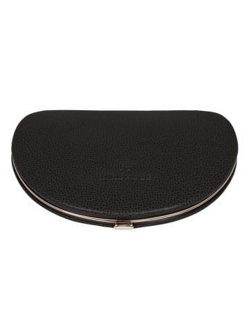 Windrose Beluga Schmuckkasten Leder 13.5 cm schwarz