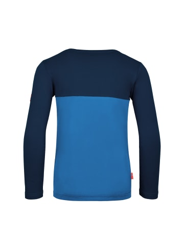 Trollkids Longsleeve "Bergen" in Marineblau / Mittelblau