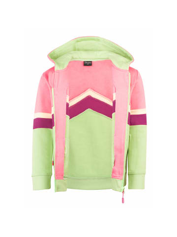 Trollkids Sweatjacke Flekkefjord in candy pink/fresh berry