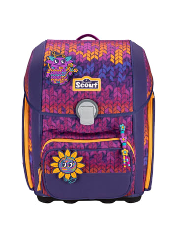 Scout Genius Exklusiv Superflash - Schulranzen Set 4tlg. (Blue Dino) in Fantasy