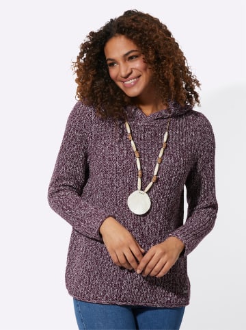 WITT WEIDEN Kapuzen-Pullover in burgund