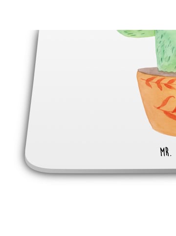 Mr. & Mrs. Panda Tischuntersetzer Kaktus Luftballon ohne Spruch in Weiß