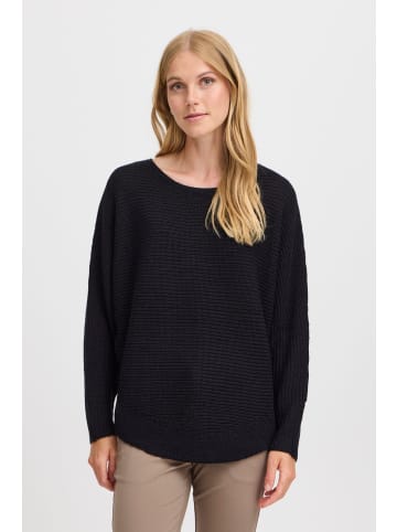 Fransa Strickpullover FRERETTA PU 3 20611845 Flauschiger Strickpullover in schwarz