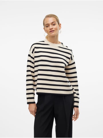 Vero Moda Pullover 'SABA Button' Beige