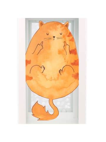 Mr. & Mrs. Panda Laterne Katze Mittelfinger ohne Spruch in Transparent